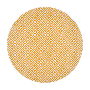 Gold Greek Key Cutting Board