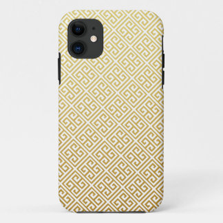 Gold Greek Key Pattern iPhone Case