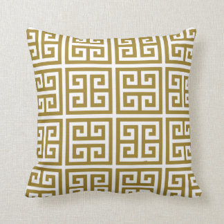 Gold Greek Key Pillow