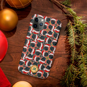 Gold Green Brussels Griffon Cute Dog Christmas iPhone 11 Pro Case