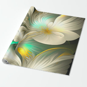 Gold Green Luxury Wrapping Paper