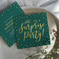 Gold & Green | Surprise 60th Birthday Party
