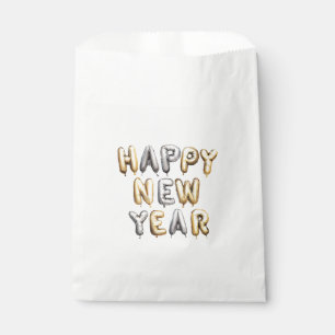 Gold Grey Happy New Year Favour Bags