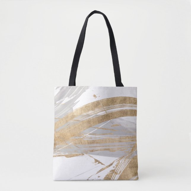Gold & Grey Tote Bag (Front)