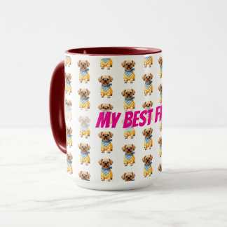 Gold Grooming Dog Personalized Elegant Collection Mug