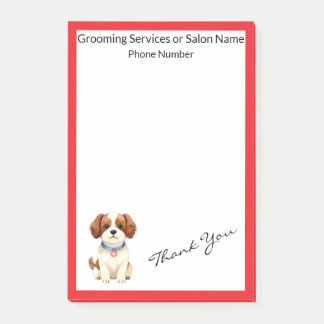 Gold Grooming Pet Personalised Elegant Collection Post-it Notes