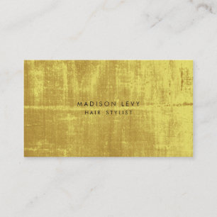 Gold Grunge Hair Salon Stylist Appointment Cards