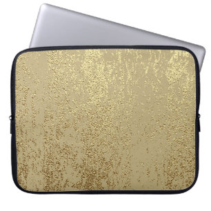 Gold grunge texture to create distressed effect laptop sleeve