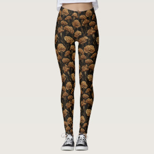 Gold Gym Carnation Charm Bridesmaid Leggings