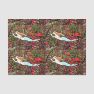 gold hair mermaids tissue paper