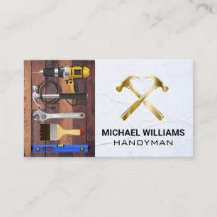 Gold Hammers   Repairman   House Fixes Business Card