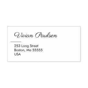 Gold Hand-drawn Petal Pattern Wedding Self-inking Stamp