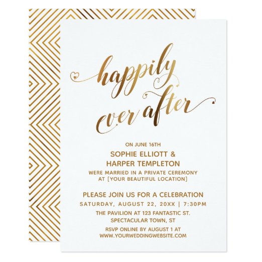After Wedding Celebration Invitations & Announcements Zazzle.co.uk