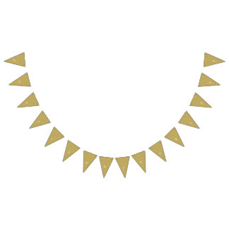 Gold Happy Anniversary Bunting