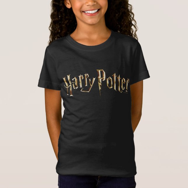 Gold Harry Potter Logo T-Shirt (Front)