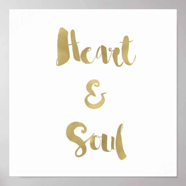 Gold Heart and Soul Poster (Front)