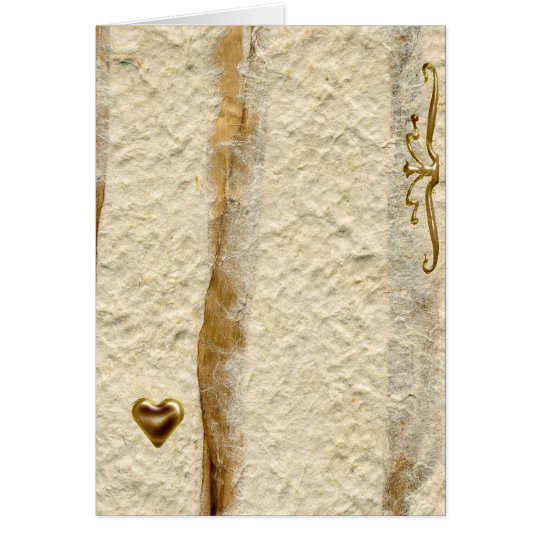 Gold Heart Card