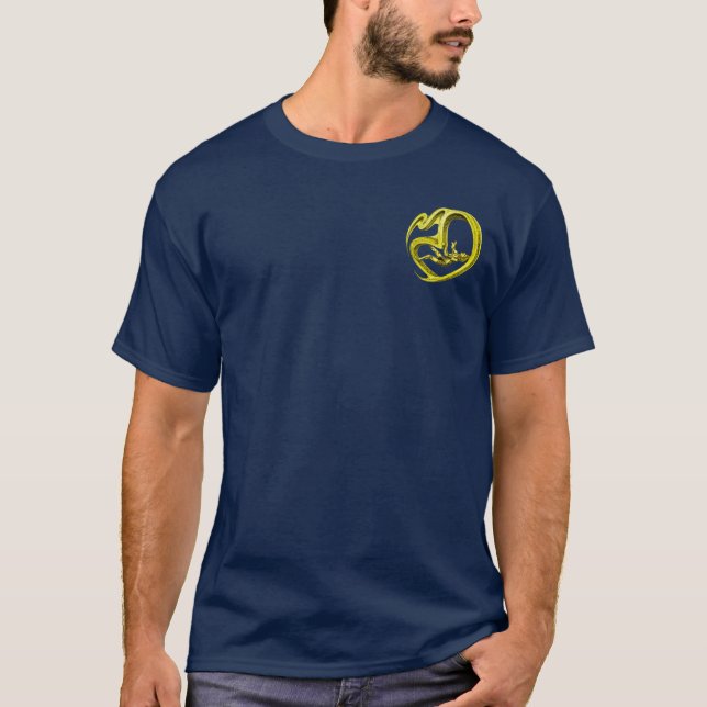 gold heart climbing charm T-Shirt (Front)