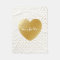 Gold Heart Dots Pattern Custom Monogram