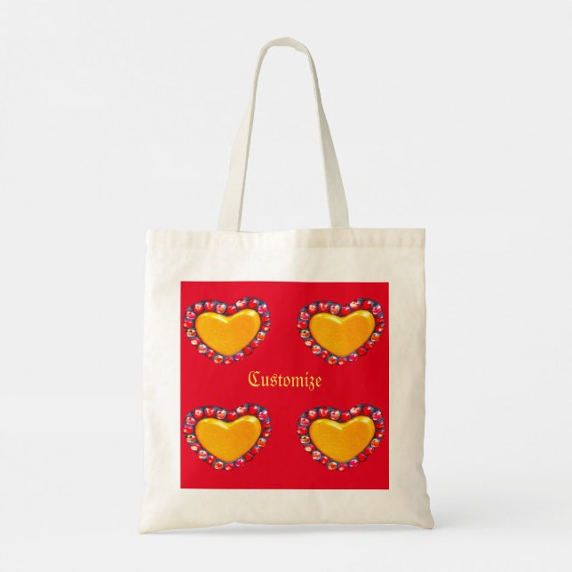 Gold heart Thunder_Cove Tote Bag (Back)