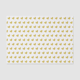 Gold Heart Tissue Paper