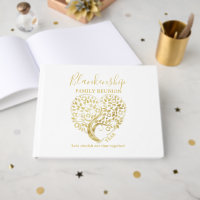 Gold Heart Tree Family Reunion Party Essentials