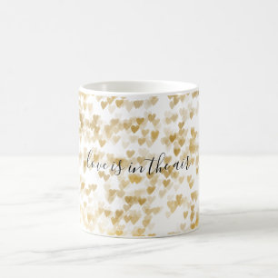 Gold Hearts Coffee Mug
