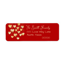 Gold Hearts on A String