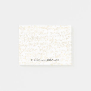 Gold Hearts Post-it Notes