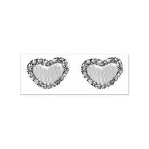 Gold hearts Thunder_Cove Rubber Stamp