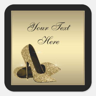 Gold High Heel Shoes Envelope Seal Party Favour