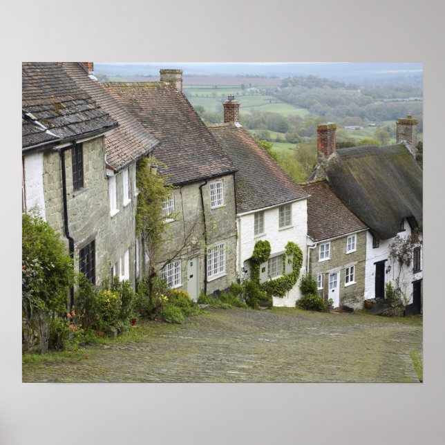 Gold Hill, Shaftesbury, Dorset, England, United Poster (Front)