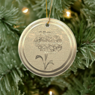 Gold Holiday Season Vibe Ceramic Tree Decoration