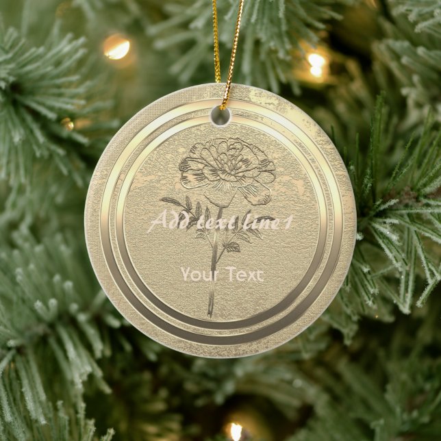 Gold Holiday Season Vibe Ceramic Tree Decoration (Tree)