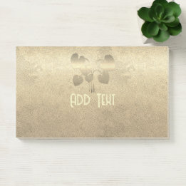Gold Holiday Season Vibe Post-it Notes