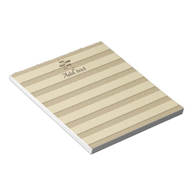 Gold Holidays Vibe Notepad (Angled)