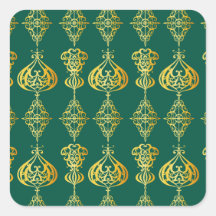 Gold Holly Stars Holiday Glitter