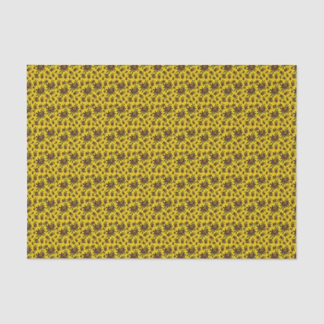 Gold Holly Tissue Paper (Front)