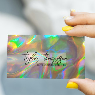 Gold Holographic | Modern Glam Business Cards