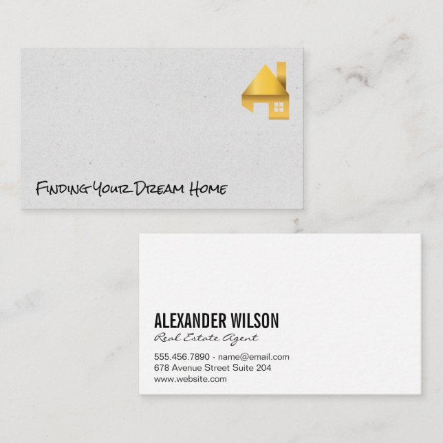 Gold Home | Residential Business Card (Front/Back)