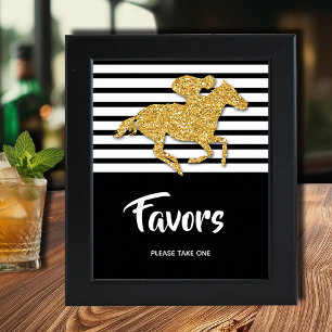 Gold Horse Derby Favours Poster