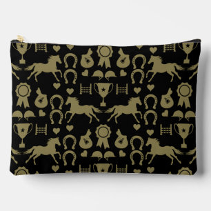 Gold Horseback Riding Accessory Pouch