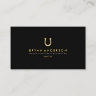 Gold Horseshoe Business Card
