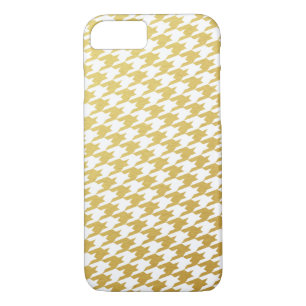 Gold Houndstooth Pattern iPhone 7 Case