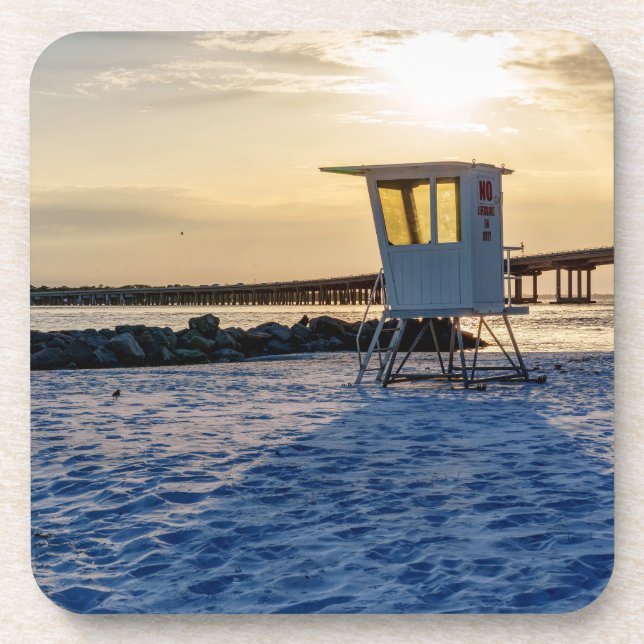 Gold Hour Destin East Pass Coaster Set (Front)