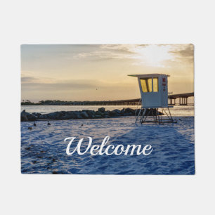 Gold Hour Destin East Pass Welcome Doormat