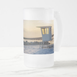 Gold Hour Destins East Pass Frosted Beer Mug