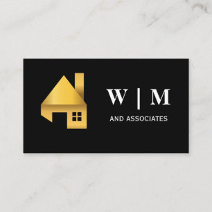 Gold House Logo Business Card