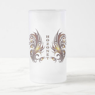 Gold-Hozonet Beer Glass Frosted Glass Beer Mug