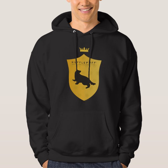 Gold HUFFLEPUFF™ Crowned Crest Hoodie (Front)